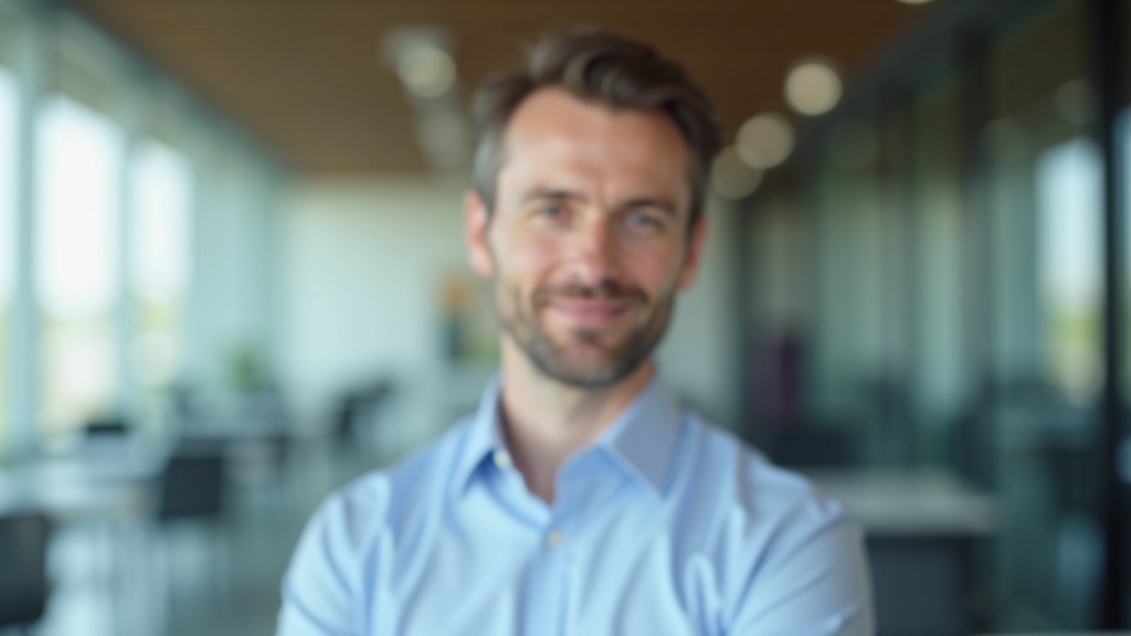 Profissional em ambiente corporativo moderno, com notebook e anotações, em conversa com colega durante reunião